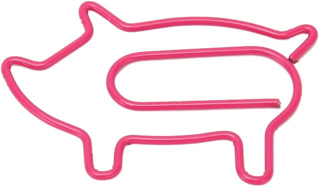 100 Stück GoolRC Büroklammern aus Metall in Pink und Multicolour, rostfrei und rutschfest - Bild 1