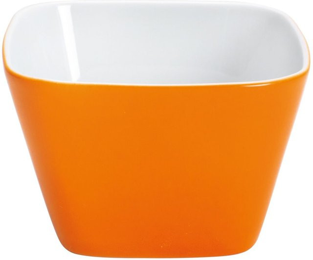 Kahla Dessertschale Pronto Colore aus Porzellan, Orange, B/T/H: 8,7 x 8,7 x 5,7 cm, 230 ml - Bild 1