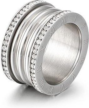 Freedom Fashion Ringe Edelstahl, Gold, Zirkonia, Damen - Bild 1