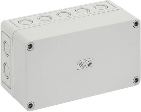 Spelsberg TK PS 1809-8-m Installations-Gehäuse aus Polystyrol in Lichtgrau RAL 7035, B/T/H: 18,0 x 9,4 x 8,1 cm - Bild 1