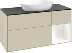 V&B Waschtischunterschrank Finion in Grau lackiert, Breite: 120 cm, Tiefe: 50,1 cm, Höhe: 50,1 cm - Bild 1