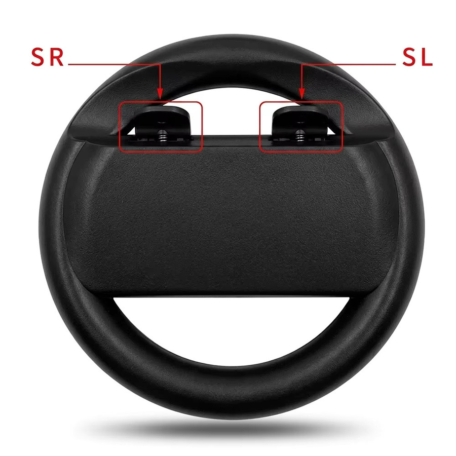 Data Frog Lenkrad-Adapter für Nintendo Switch Joycon mit Daumengriffen, 2er-Pack oder 4er-Pack, Farbe: Schwarz - Bild 4