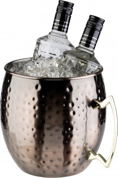 APS Flaschenkühler Moscow Mule aus Edelstahl in Kupfer Optik mit Hammered Finish, Volumen: 5 l, B/T/H: 25 x 20 x 21 cm - Bild 1