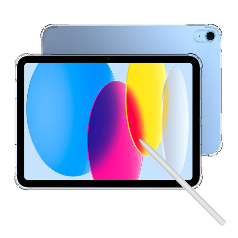 Stoßfeste Silikonhülle für Apple iPad 10. Generation 2022 (A2696), transparente flexible Schutzhülle - Bild 3