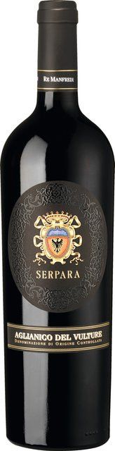 Re Manfredi Serpara Aglianico Rotwein, 2017, Basilicata, trocken, 0,75 l - Bild 1