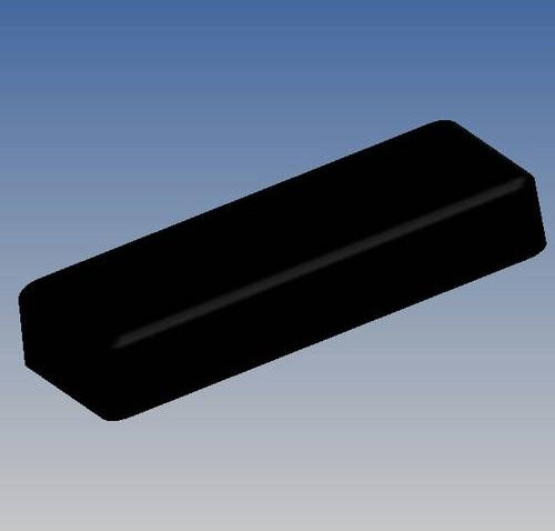 TEKO SR06.9 Universal-Gehäuse aus ABS-Kunststoff in Schwarz, B/T/H: 15,3 x 5,2 x 2,8 cm - Bild 1
