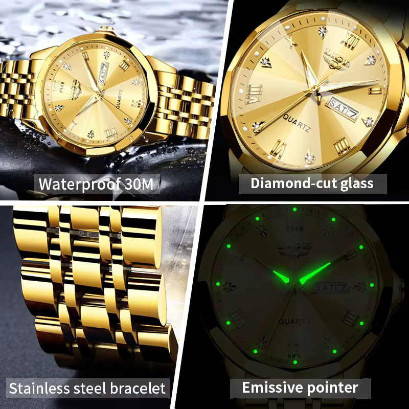 LIGE Armbanduhr Edelstahl, Quarz, Herren, wasserdicht - Bild 3