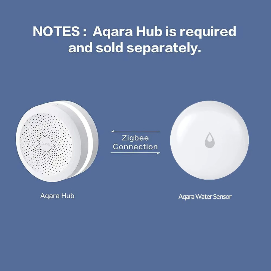 Aqara Wasserleck-Sensor Zigbee Überschwemmungsmelder mit IP67 Schutz, Feuchtigkeitssensor für die Mijia App, Farbe: Weiß - Bild 3