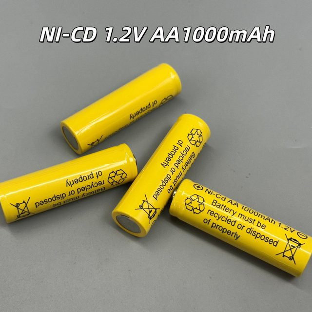 Lerp AA 1000mAh Ni-Cd Wiederaufladbare Batterien 1,2V Gelb - Bild 1