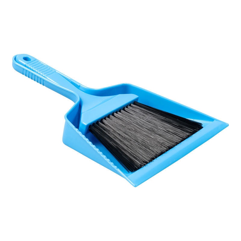 Genialo Mini-Besen und Kehrschaufel aus Kunststoff in Blau und Schwarz - Bild 2