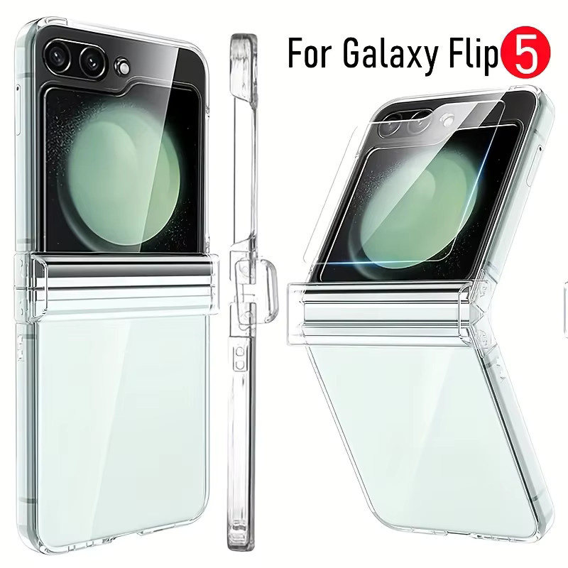 Transparente Anti-Drop Hartschale PC Schutzhülle für Samsung Galaxy Flip 6, Flip 5, Flip 4 und Flip 3 - Bild 5