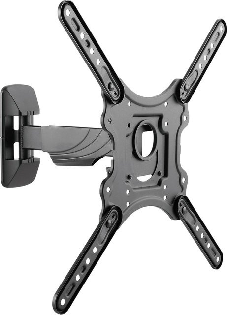 Schwaiger TV Wandhalter Motion 3 für bis zu 75 Zoll, schwenkbar und neigbar, Grau/Schwarz, VESA: 100 x 100 mm - Bild 1