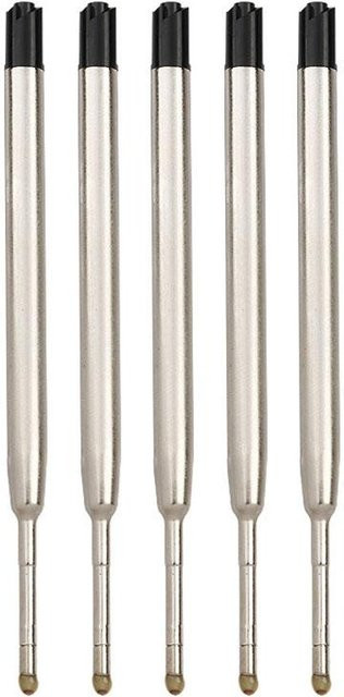 Cocojoker Kugelschreiberminen für Parker-Stifte, mittlere Spitze, Set mit verschiedenen Farben Blau, Rot, Schwarz und Silber, Refill-Module aus Metall - Bild 1