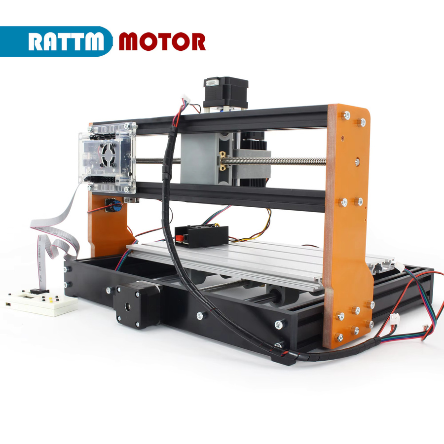 RATTMMOTOR 3018 Pro 3-Achsen-CNC-GRBL-Steuerung DIY Mini-Lasergravur-Fräsmaschine mit E-Stopp und Offline-Controller - Bild 4