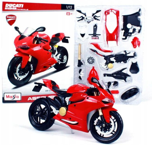 Maisto Ducati 1199 Panigale Modell Motorrad Maßstab 1:12 - Bild 1