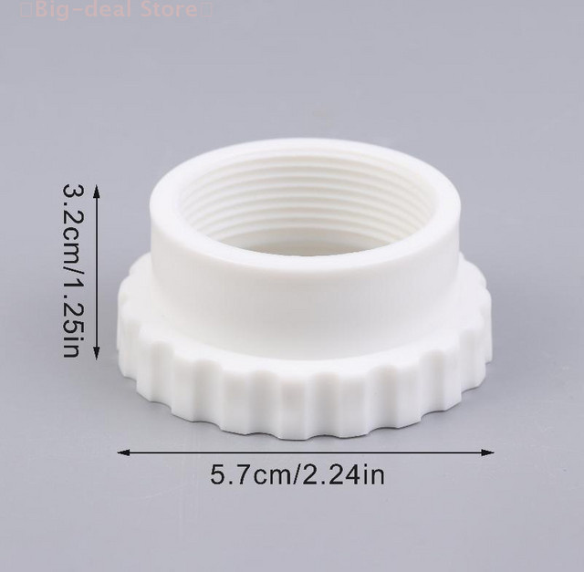 JTZTF Brunnenrohrverbinder Adapter aus Kunststoff für oberirdische Schwimmbäder und Sprinkler in Weiß - Bild 1