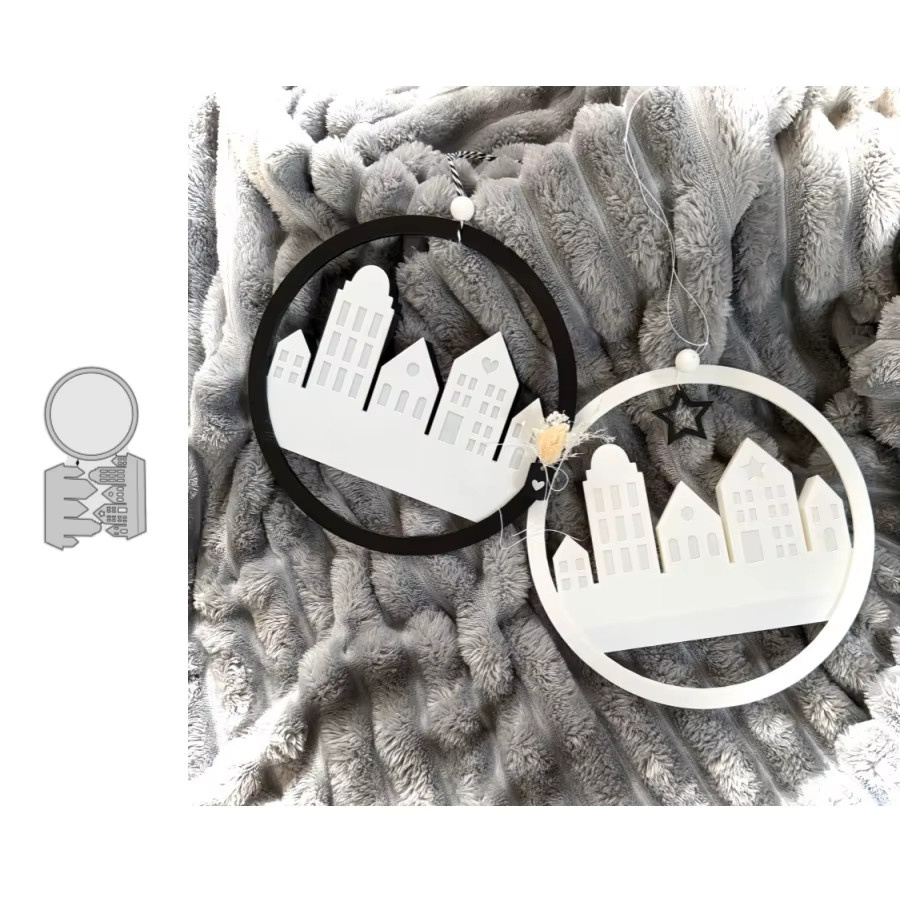 Metall-Schneideform Kreis Anhänger für DIY Scrapbooking und Bastelarbeiten - Bild 5
