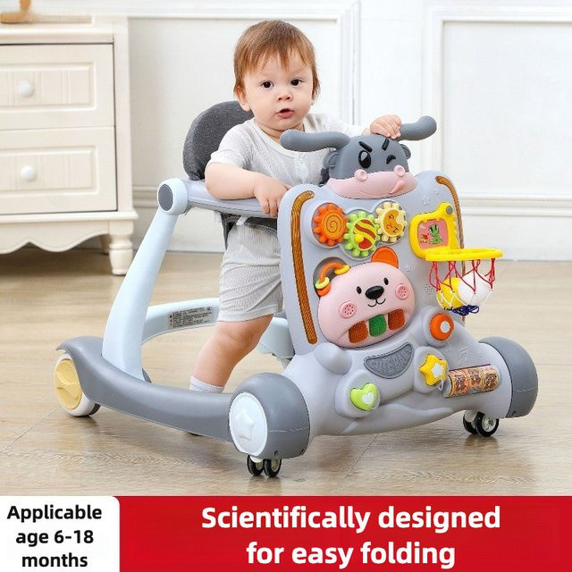 Anti-O-Leg Baby Walker, faltbarer Schubwagen, ab 6 Monate - Bild 1