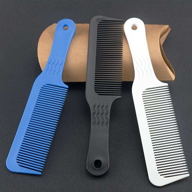 Professioneller Friseurkamm für Kurzhaar-Styling, Flachkopf-Haarbürste - Bild 1
