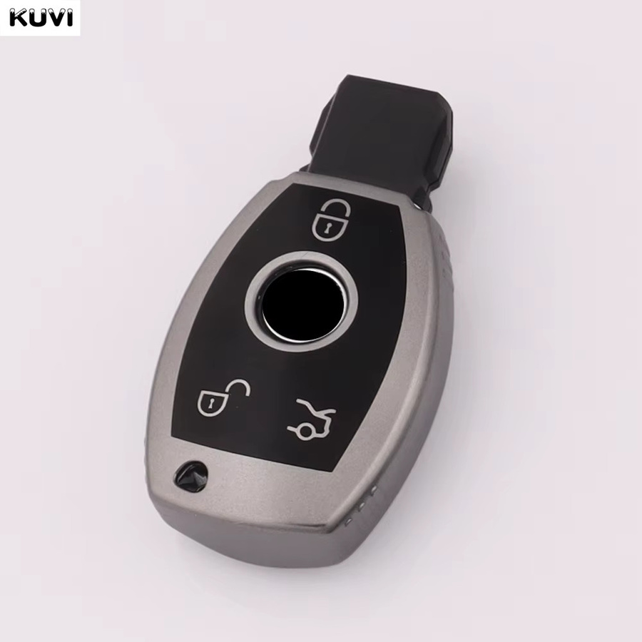 Kuvi Autoschlüsselhülle aus TPU in Gun Grey für Mercedes Benz A B C E Klasse GLS GLA GLK GLC CLS CLA AMG W204 W205 W212 W463 W176 - Bild 3