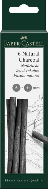 Faber Castell Natürliche Zeichenkohle Schwarz 28 g - Bild 1
