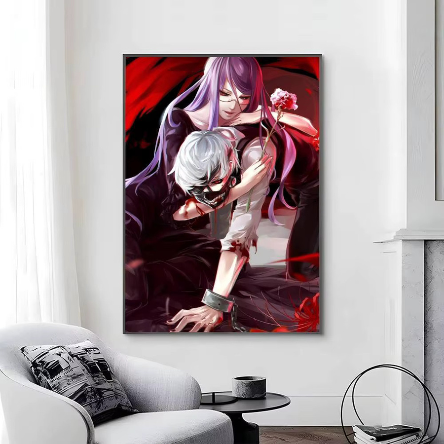 Tokyo Ghoul Manga-Poster von Bilibili, selbstklebender Papierdruck, mehrfarbig, rechteckig - Bild 6