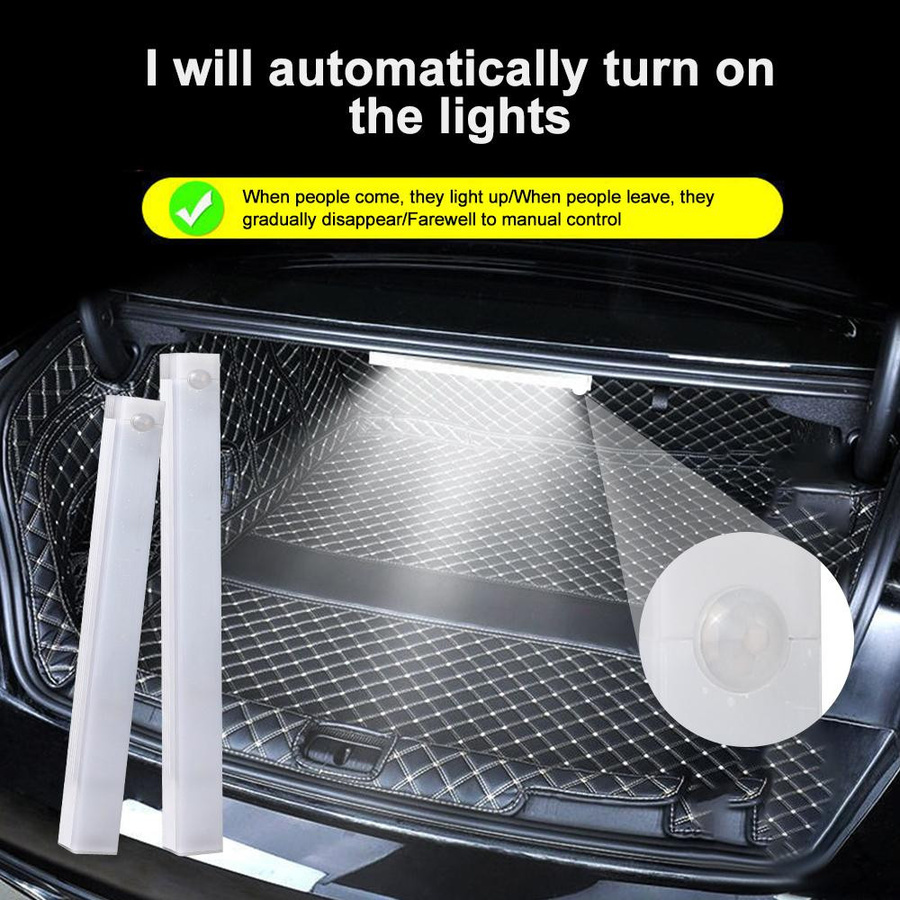 YJMP Super Lighting LED Nachtlicht mit Bewegungssensor, USB aufladbar, weiß, Breite: 50 cm - Bild 9