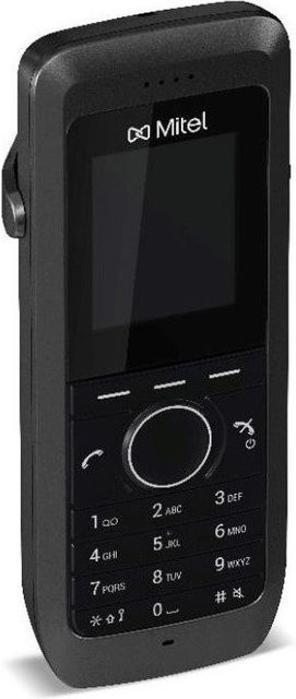 Mitel 5613 DECT-Telefon mit kabellosem Mobilteil, 1000 Einträge und SMS-Funktion, Schwarz - Bild 1