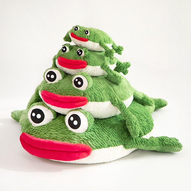 GDzaccly Frosch Kissen, Plüsch / Textil, Grün - Bild 1