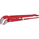 KS Tools 45° gewinkelte Eckrohrzange 3 Zoll in Rot aus Chrom-Vanadium-Stahl - Bild 2