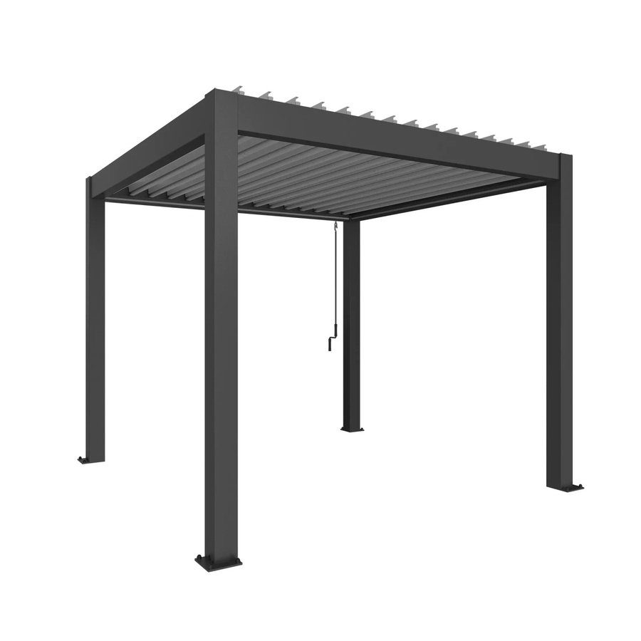 Biohort Pergola modern aus Stahl in Dunkelgrau-Metallic und Silber-Metallic, B/H/T: 312 x 264 x 312 cm - Bild 2