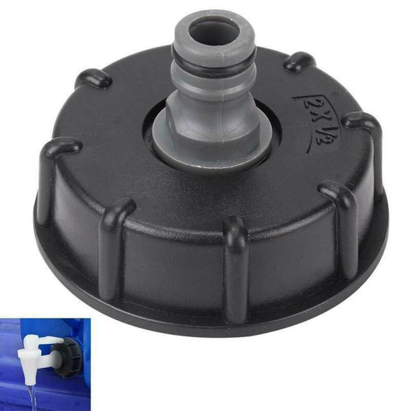 TOMTOP JMS IBC-Tank-Adapter mit 2-Zoll-Anschluss und Sicherheitsventil in Schwarz - Bild 9