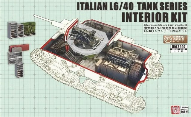 Lanmo Modell NM-3502 Italienischer Leichter Panzer L6/40, Bausatz, 1:35 - Bild 1