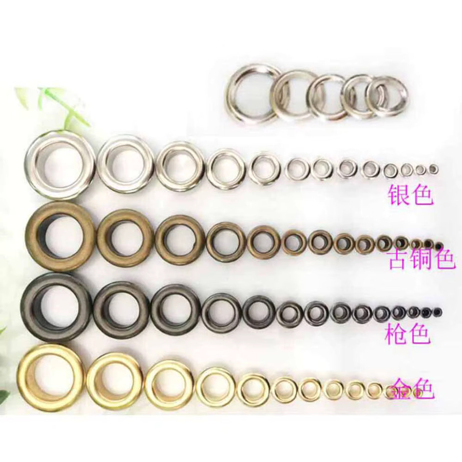 QIMONTON Metall Ösen Set für DIY Lederhandwerk und Scrapbooking, 100 Stück, Mehrfarbig, 4 mm - Bild 2