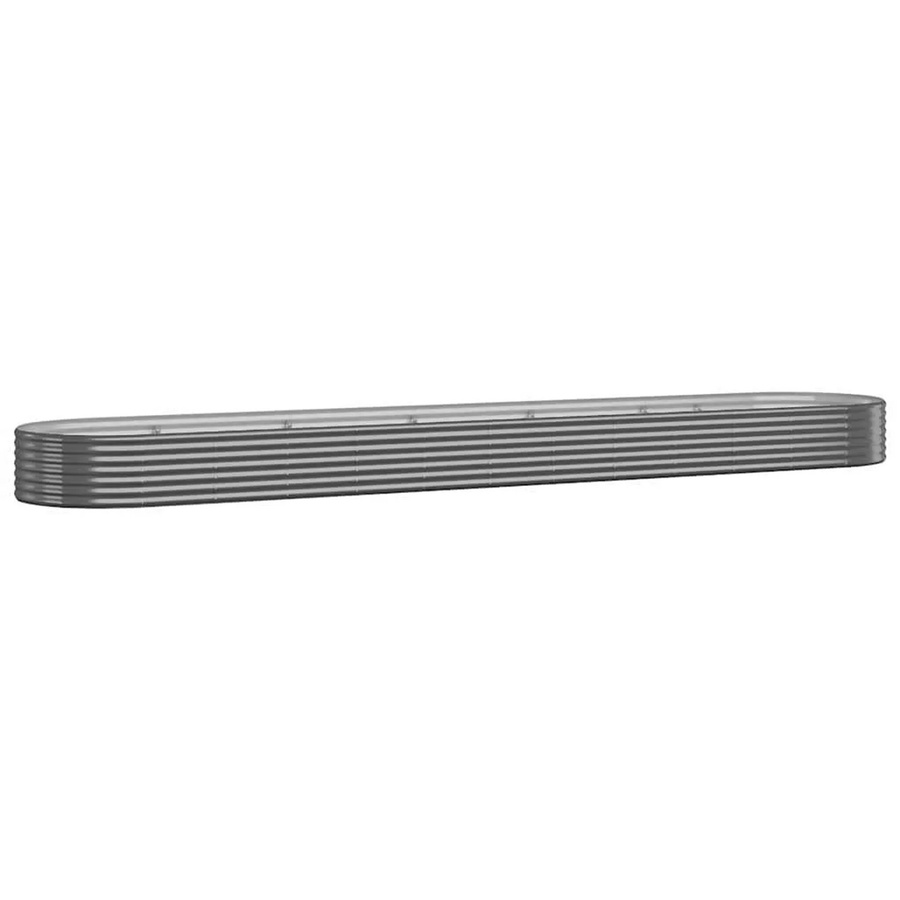 vidaXL Hochbeet aus verzinktem Stahl in Anthrazit, B: 507 cm, T: 100 cm, H: 36 cm - Bild 2
