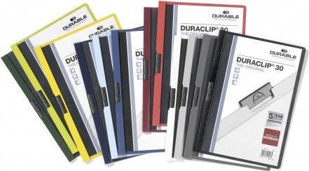 Durable DURACLIP Clip-Ordner A4 aus PVC in Schwarz, Grün und Transparent - Bild 1
