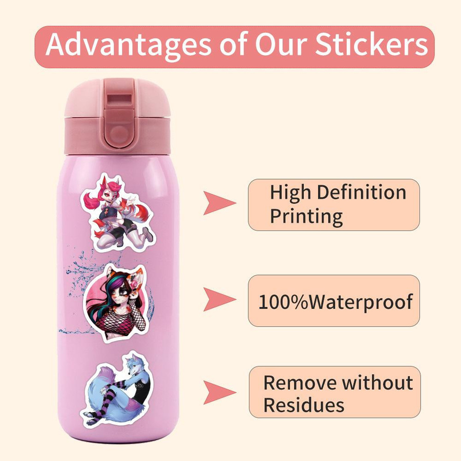 60-teiliges Set Car Beautiful Stickers Cartoon Aufkleber Multicolour - Bild 2