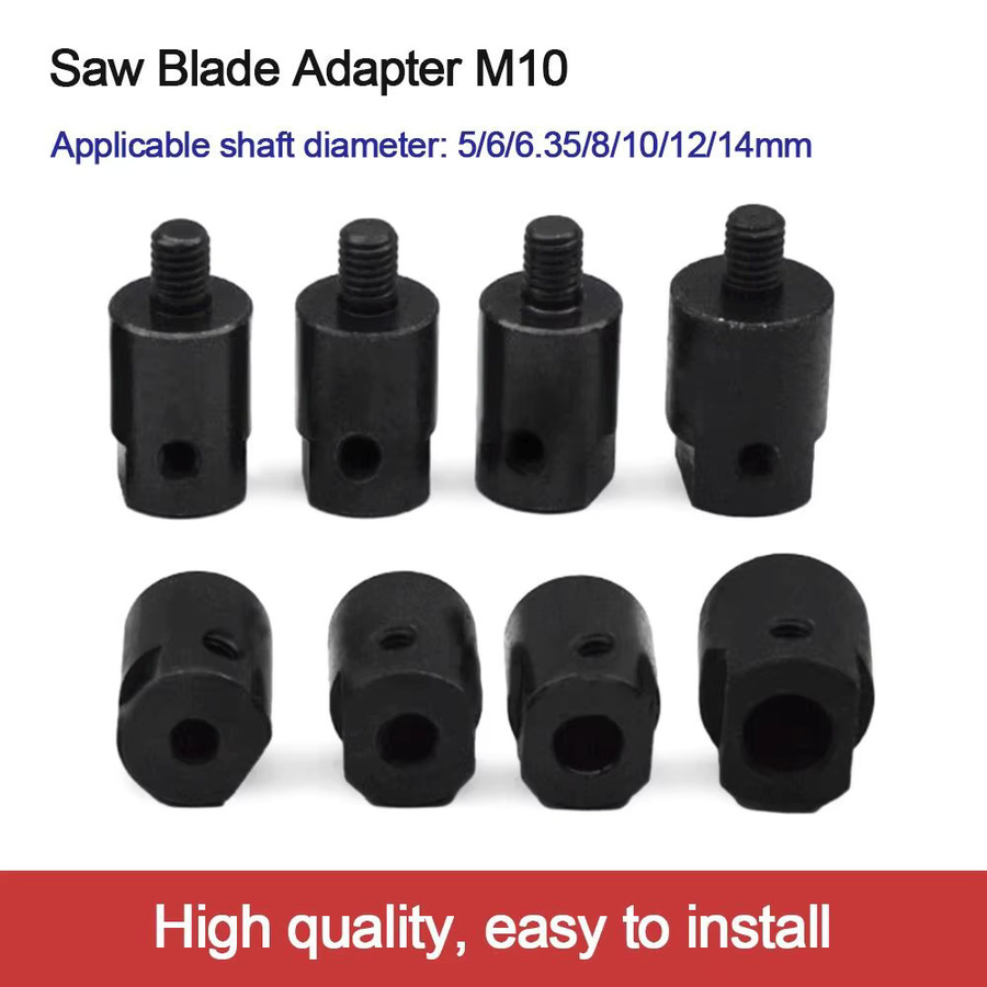 DAYFULI Sägeblatt Adapter Set in Schwarz für Schleifen, Polieren und Bohren mit M10 Wellenadapter und Pleuelhülsen-Kupplung - Bild 2