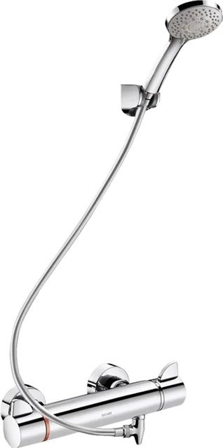 Delabie Duschsystem Securitouch mit Brausethermostat und Handbrause in Chrom - Bild 1