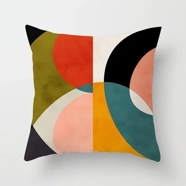 Kreative Kissenhülle Shunika Chen Multicolor Peach Skin für Wohnzimmer Büro und Auto B/B/H: 18 x 18 x 18 cm - Bild 1