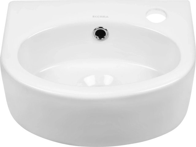 Kerra Aufsatzwaschbecken KR-601 aus Keramik in Weiß Glänzend - Bild 1
