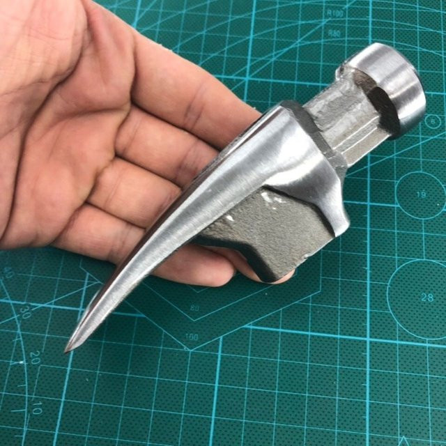 LISM Hammer mit Rundkopf aus High Carbon Stahl und Magnet für Holzbearbeitung und Schmieden in Silber - Bild 1