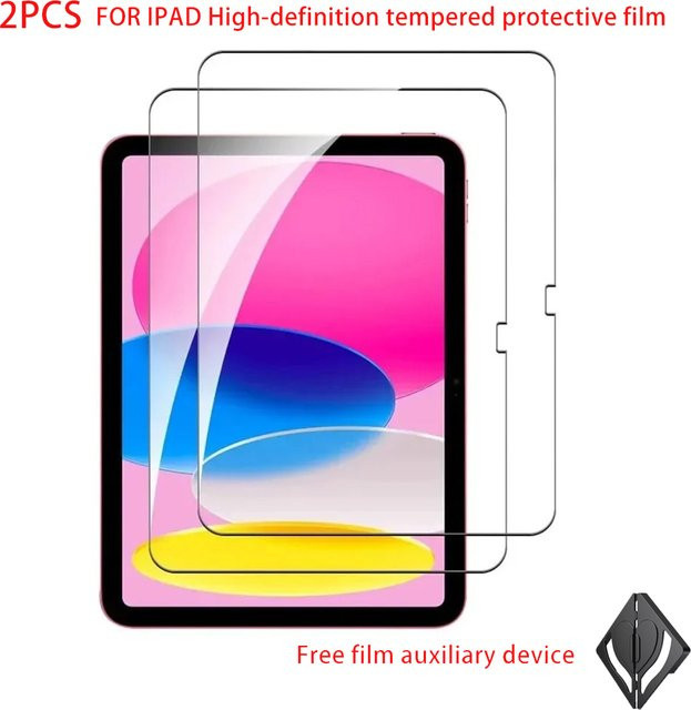 2er-Set HD-Displayschutz aus gehärtetem Glas für Apple iPad Mini 4/5/6/7, iPad 2025 A16, iPad 10 und iPad Air 11 Zoll 2025 M2/M3, transparent - Bild 1