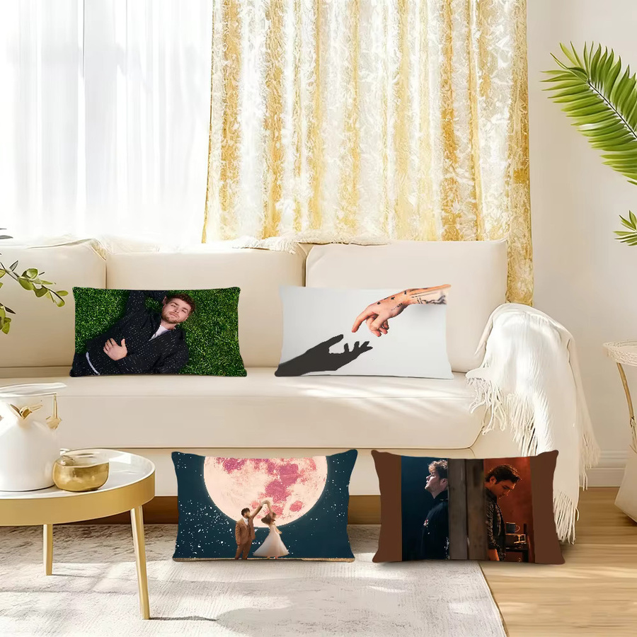 Singer A-Alex W-Warren Rechteckiger Kissenbezug mit Natur-Grafikprint B/H: 50 x 30 cm - Bild 2