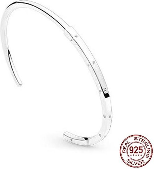 Armband Silber, weiß, Damen, 19cm - Bild 1