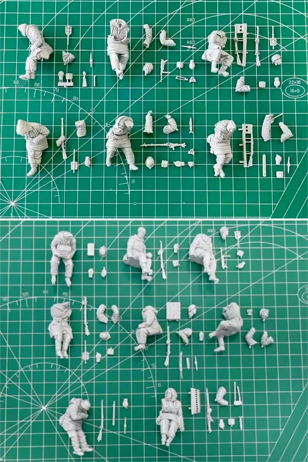 JIJIE Panzersoldaten-Set, Modellbausatz, Maßstab 1:35, Militär - Bild 5