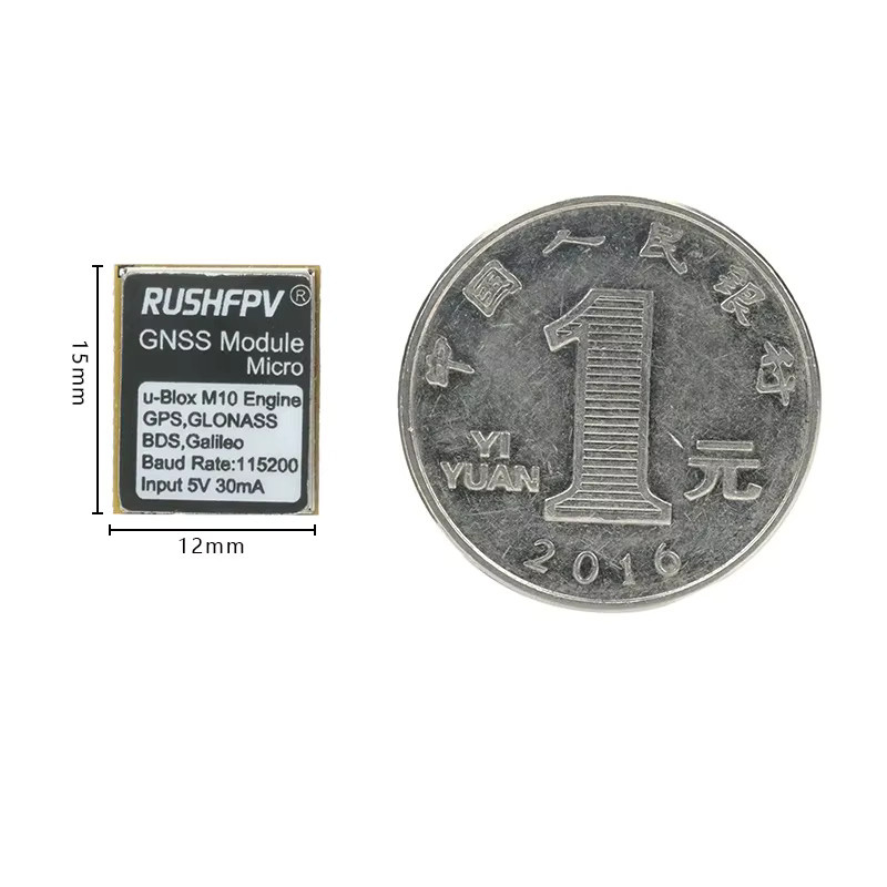 RushFPV GNSS Pro Mini Micro M10 GPS-Modul mit integrierter Keramikantenne und 10Hz Update für FPV-Drohnen - Bild 2