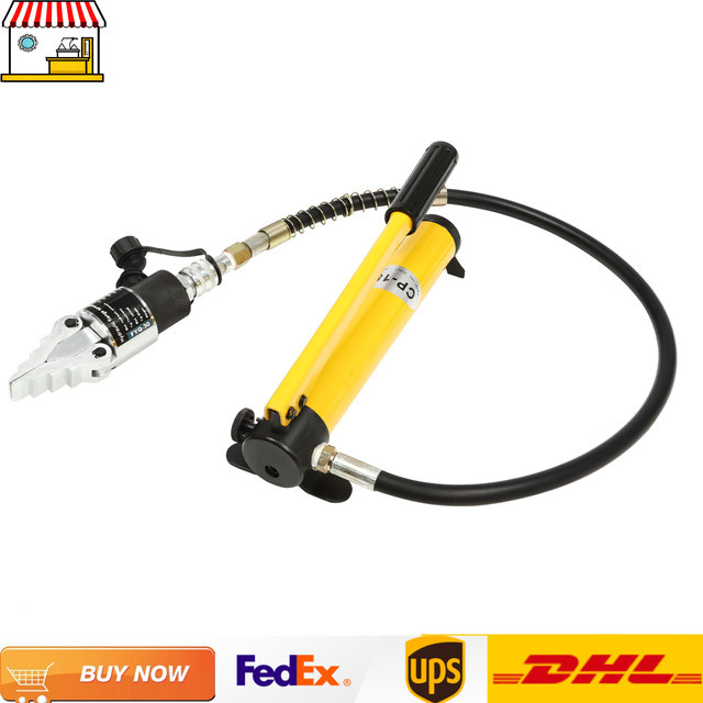 CNCEST Hydraulischer Spreizer FYQ-30 mit 8T Spreizkraft und 30 mm Öffnung, Gelb, inkl. 1 m Schlauch - Bild 1
