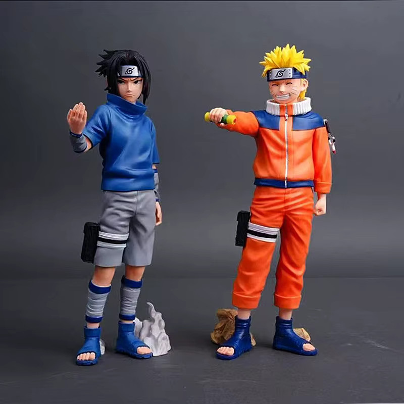 Naruto Actionfigur, Naruto Dan Sasuke, Statue Modell, 27 cm - Bild 1