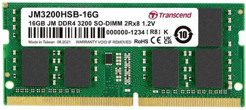 Transcend JetRAM DDR4 Laptop-Arbeitsspeicher 16 GB 3200 MHz SO-DIMM Green - Bild 1